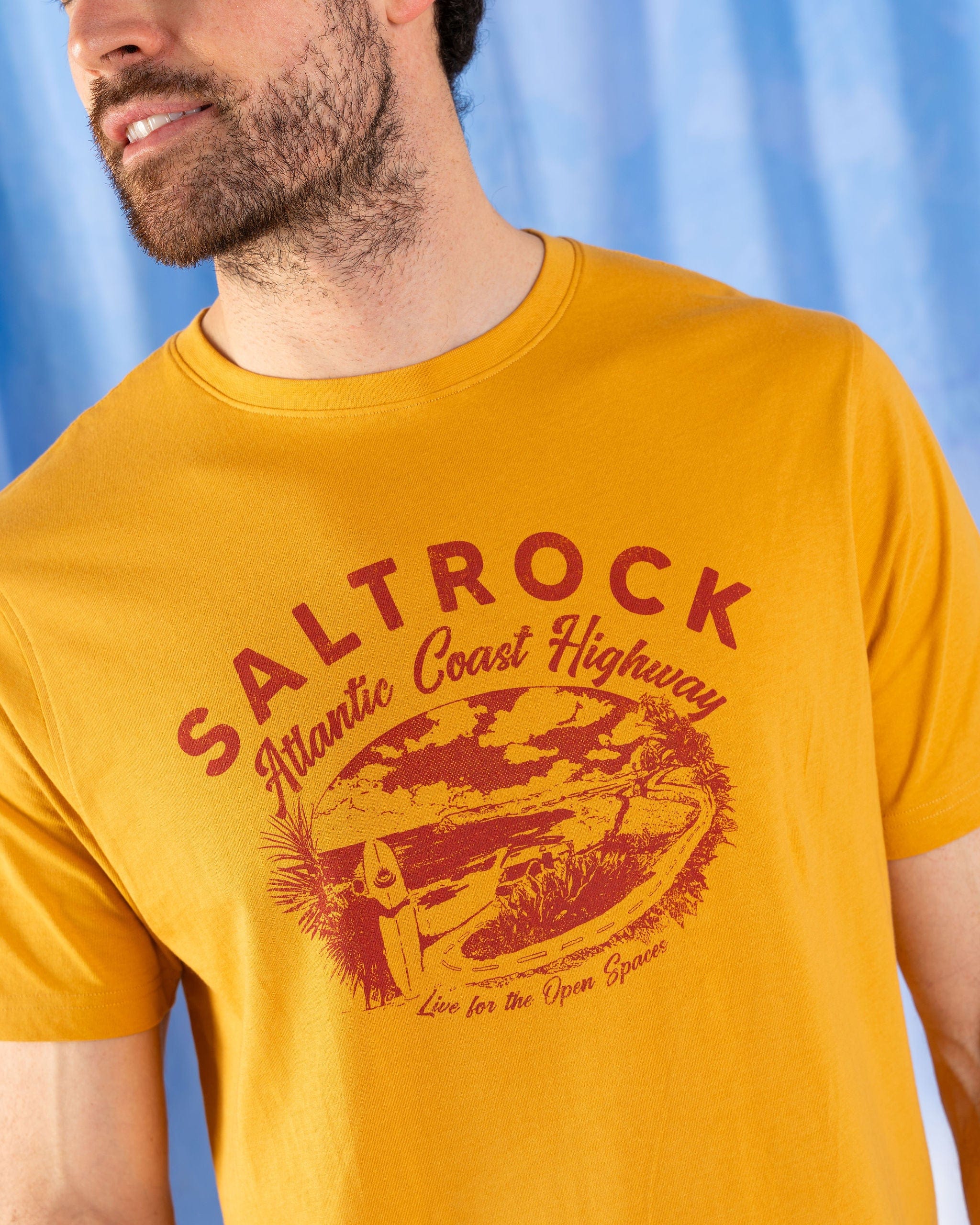 AC Highway - Mens Short Sleeve T-Shirt - Yellow - Image 2