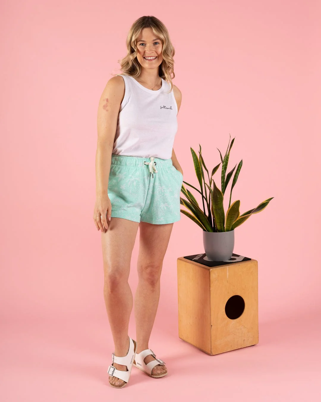 Acapulco - Womens Sweat Shorts - Turquoise - Image 4