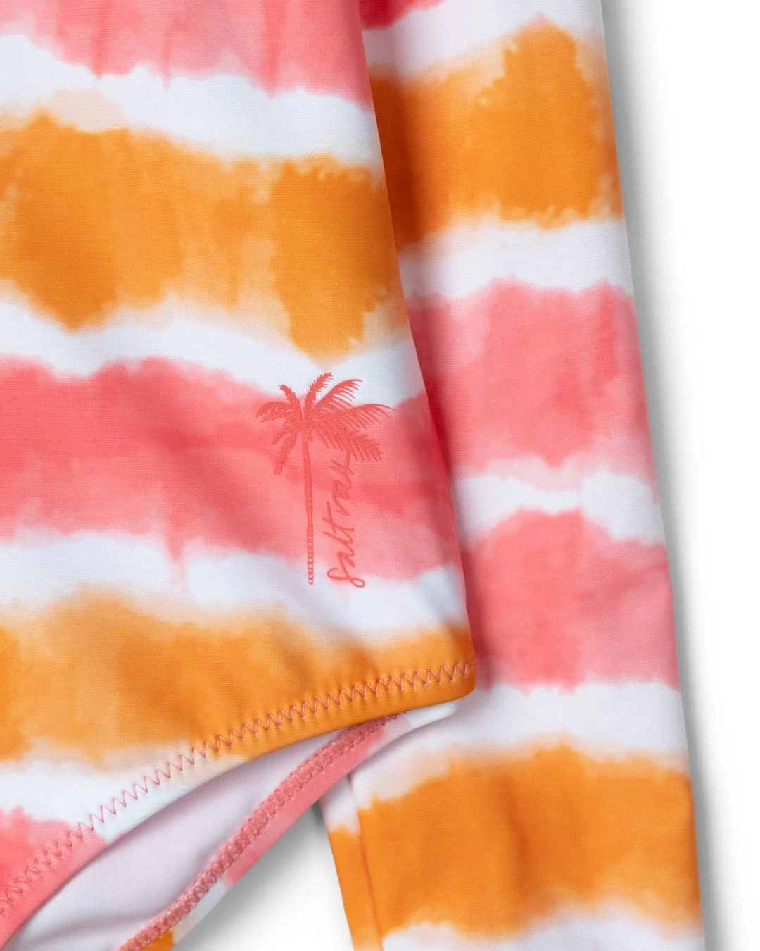 Accoya - Kids Tie Dye Swimsuit - Pink/Orange - Image 3