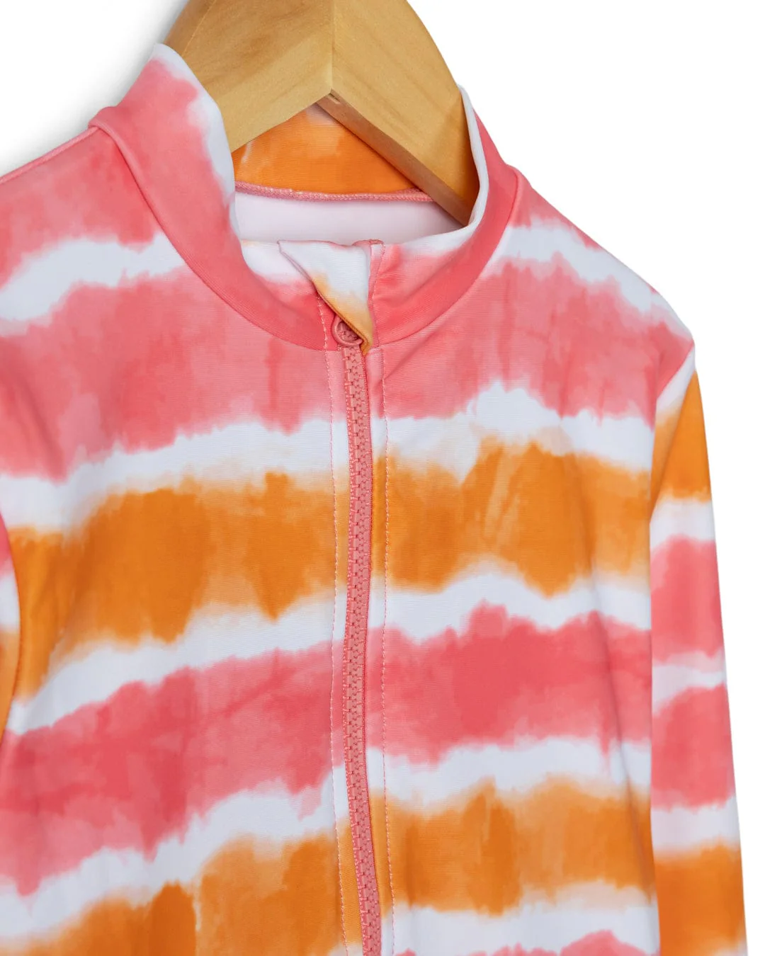 Accoya - Kids Tie Dye Swimsuit - Pink/Orange - Image 4