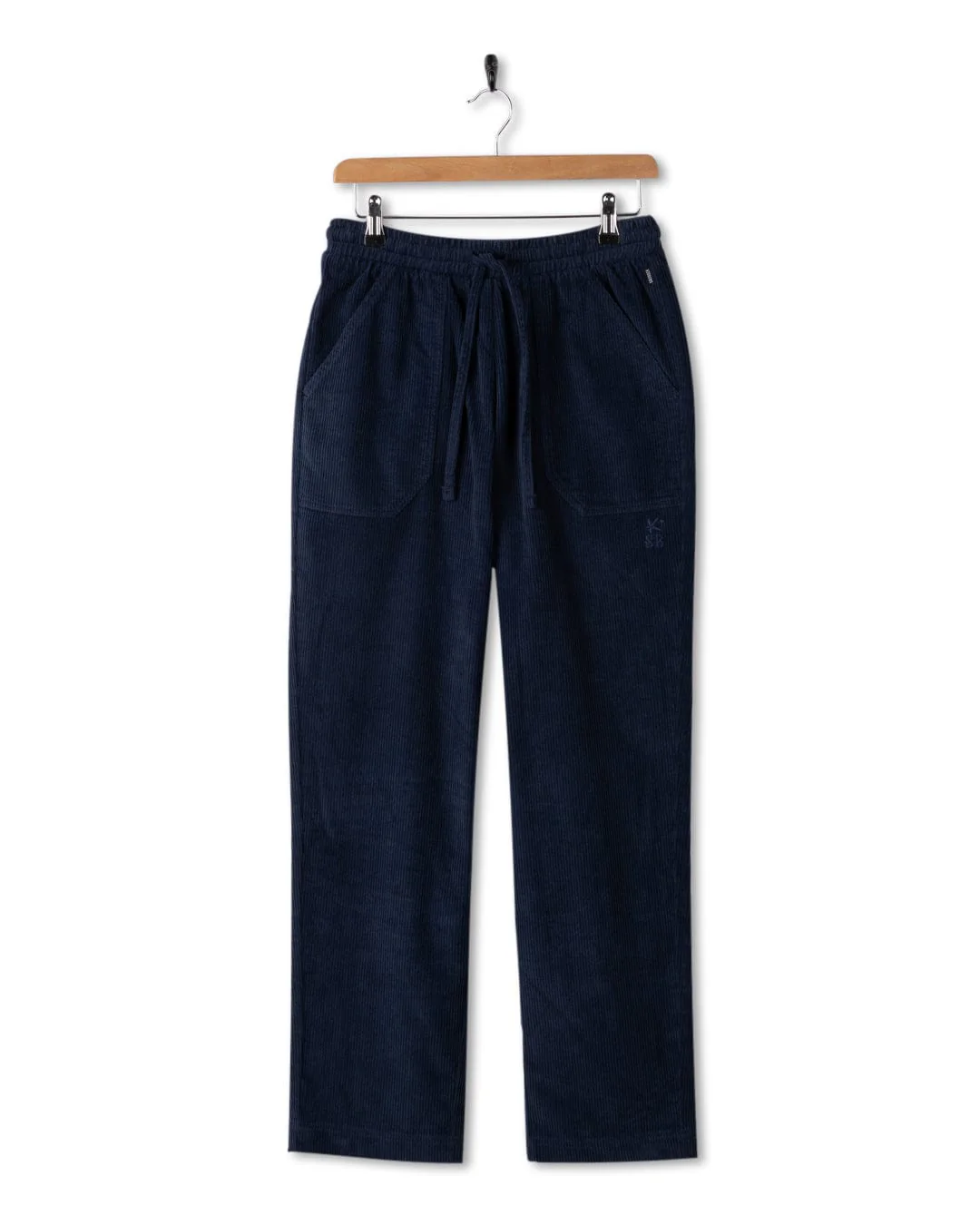 Alora - Womens Corduroy Trousers - Blue - Image 3