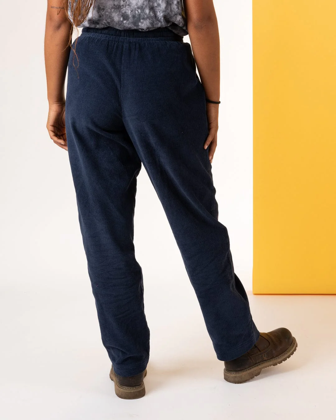 Alora - Womens Corduroy Trousers - Blue - Image 7