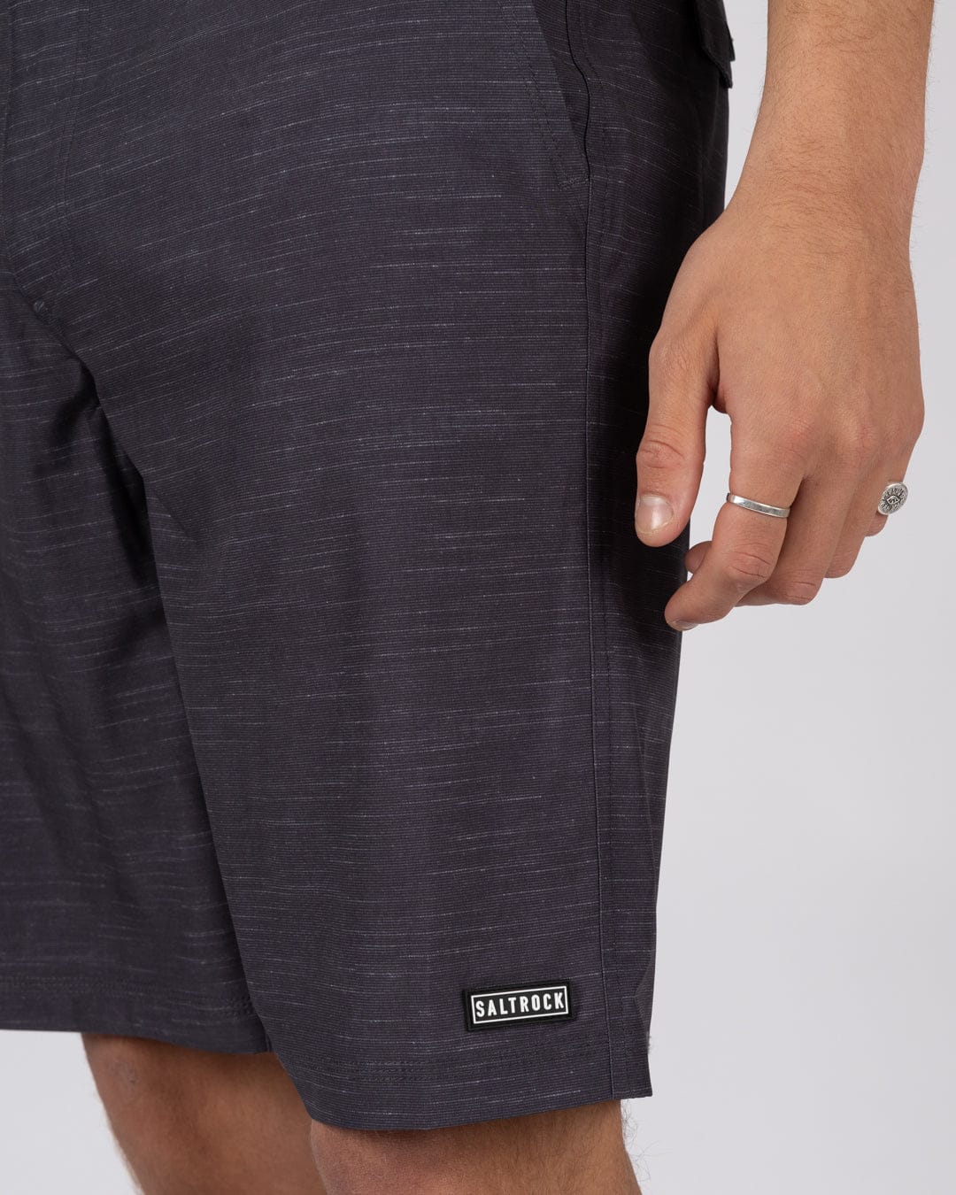 Amphibian 2 -Mens Hybrid Shorts - Dark Grey - Image 3