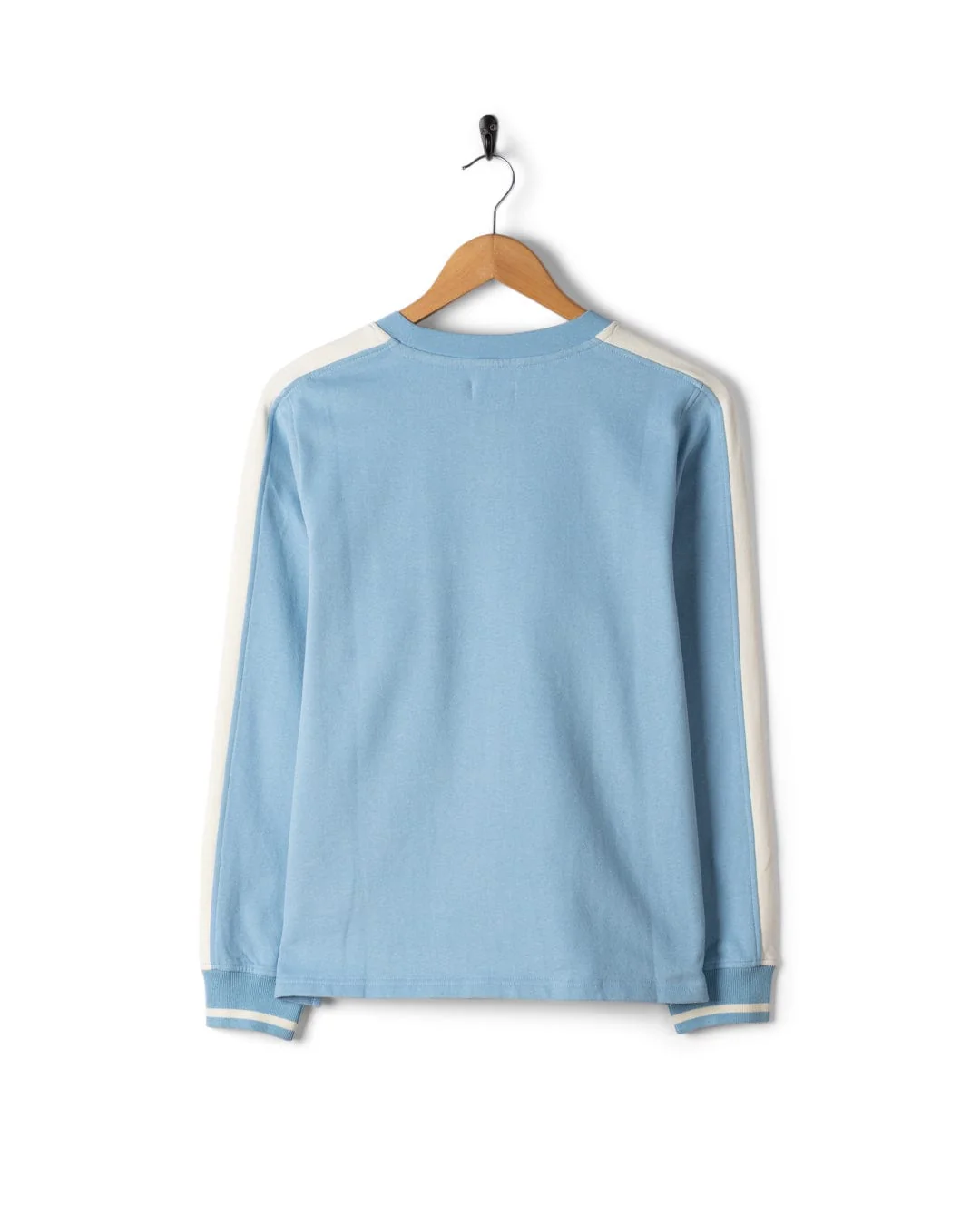 Anna - Womens V-Neck Sweat - Light Blue - Image 7