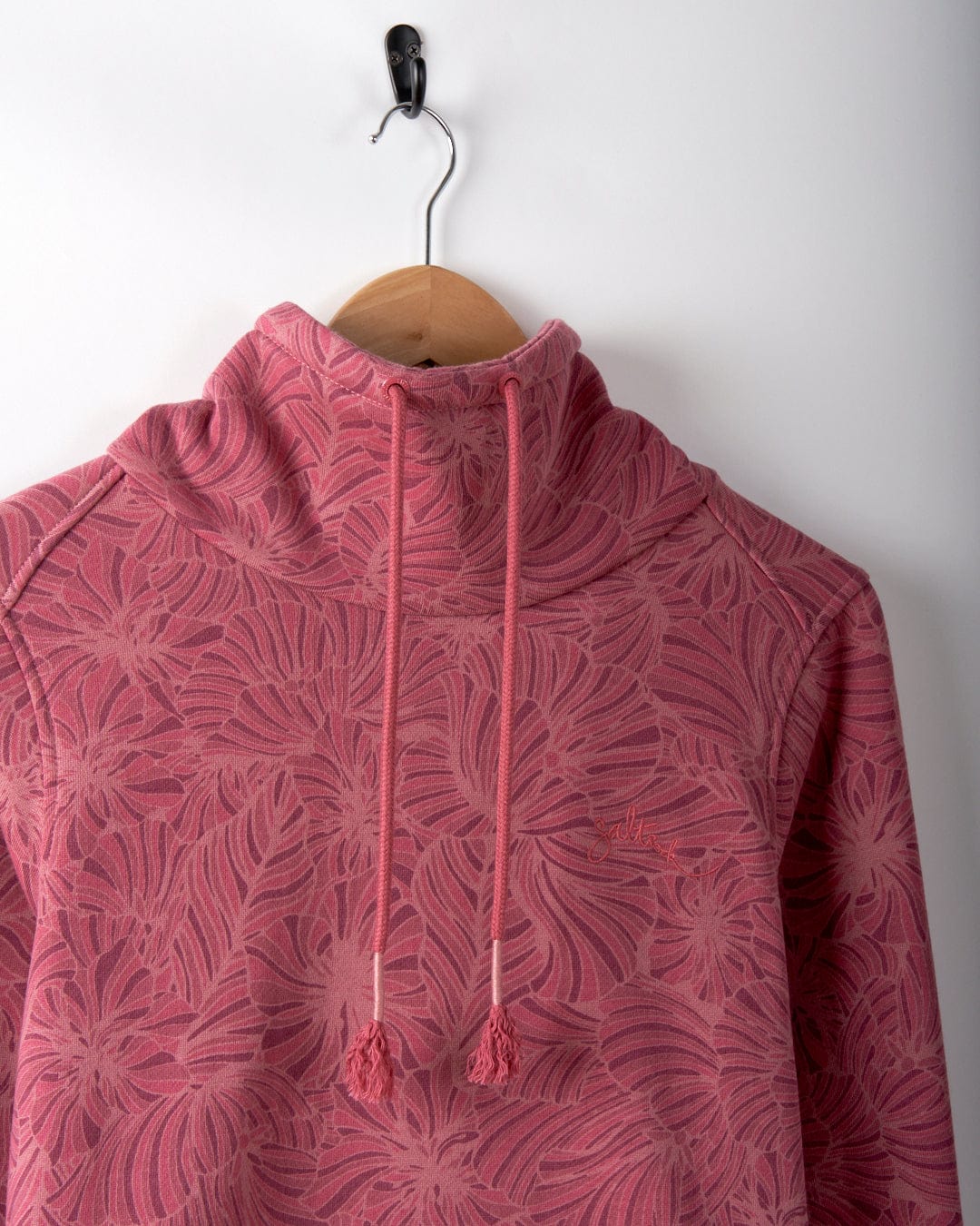 Harper - Womens All Over Print Longline Pop Sweat - Pink - Image 4