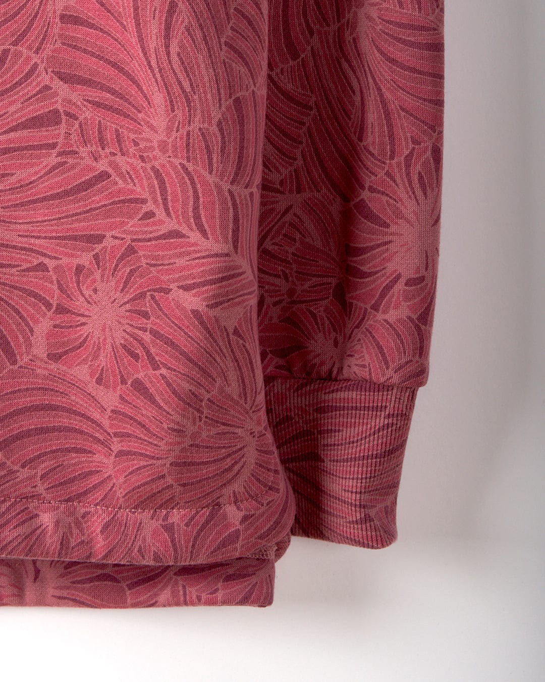 Harper - Womens All Over Print Longline Pop Sweat - Pink - Image 6