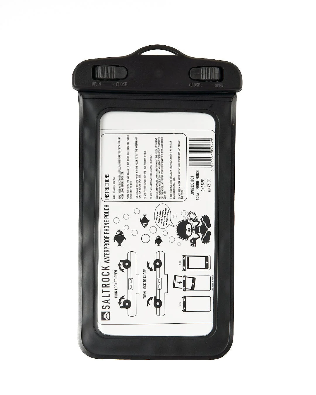 Aqua - Waterproof Phone Pouch - Black - Image 3