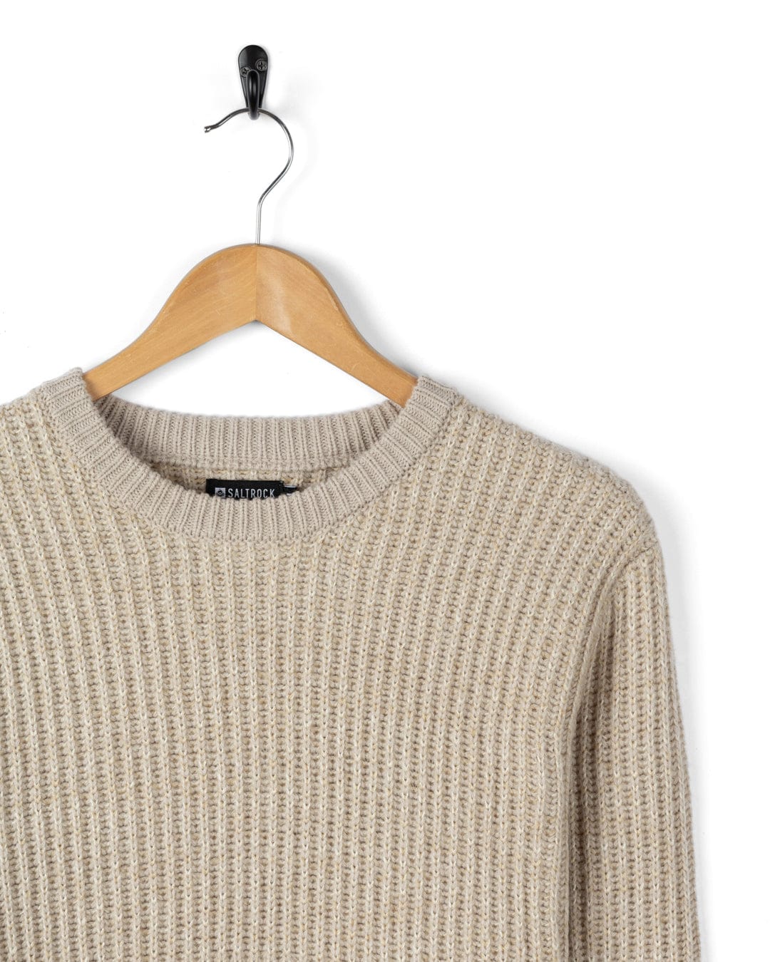 Arlen - Mens Knitted Jumper - Cream - Image 3