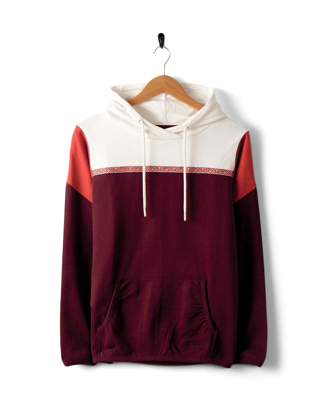 Arrie - Womens Embroidered Pop Hoodie - Purple - Image 3