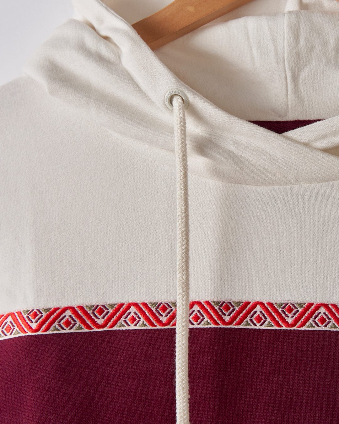 Arrie - Womens Embroidered Pop Hoodie - Purple - Image 5