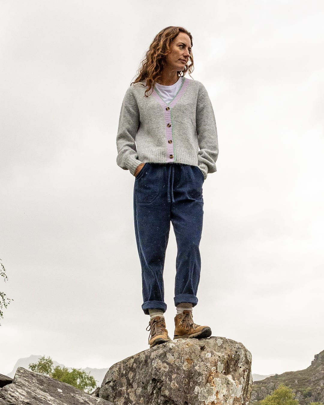 Artie - Womens Cardigan - Grey - Image 3