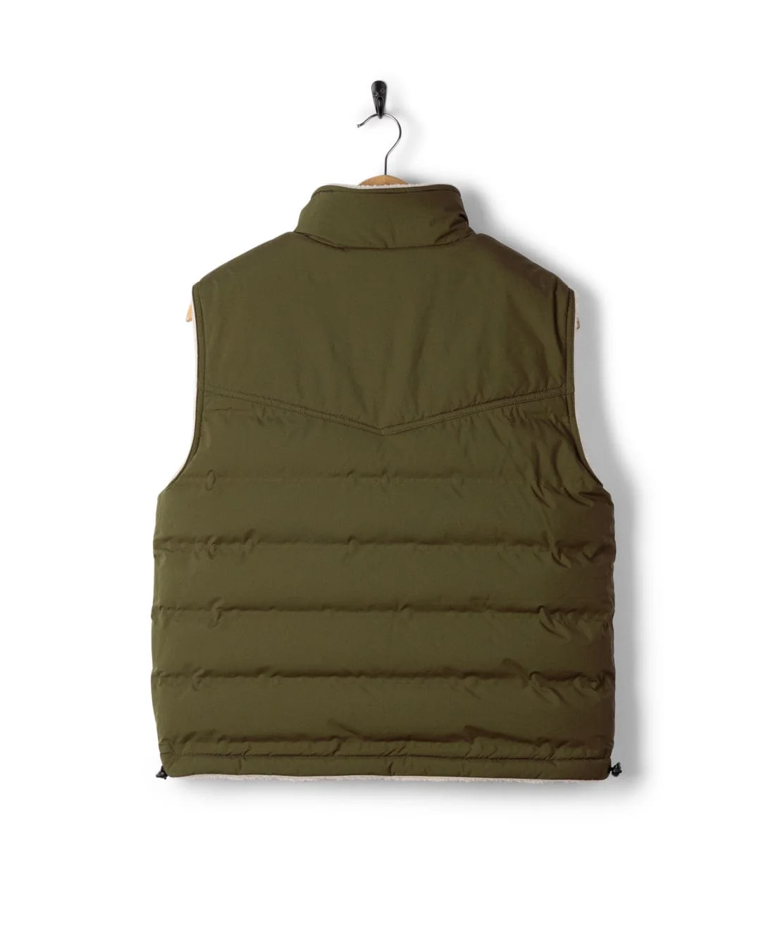 Astra Fleece - Womens Reversible Gilet - Green/Cream - Image 20