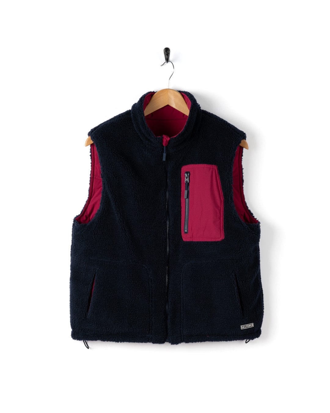 Astra Fleece - Womens Reversible Gilet - Blue/Pink - Image 7