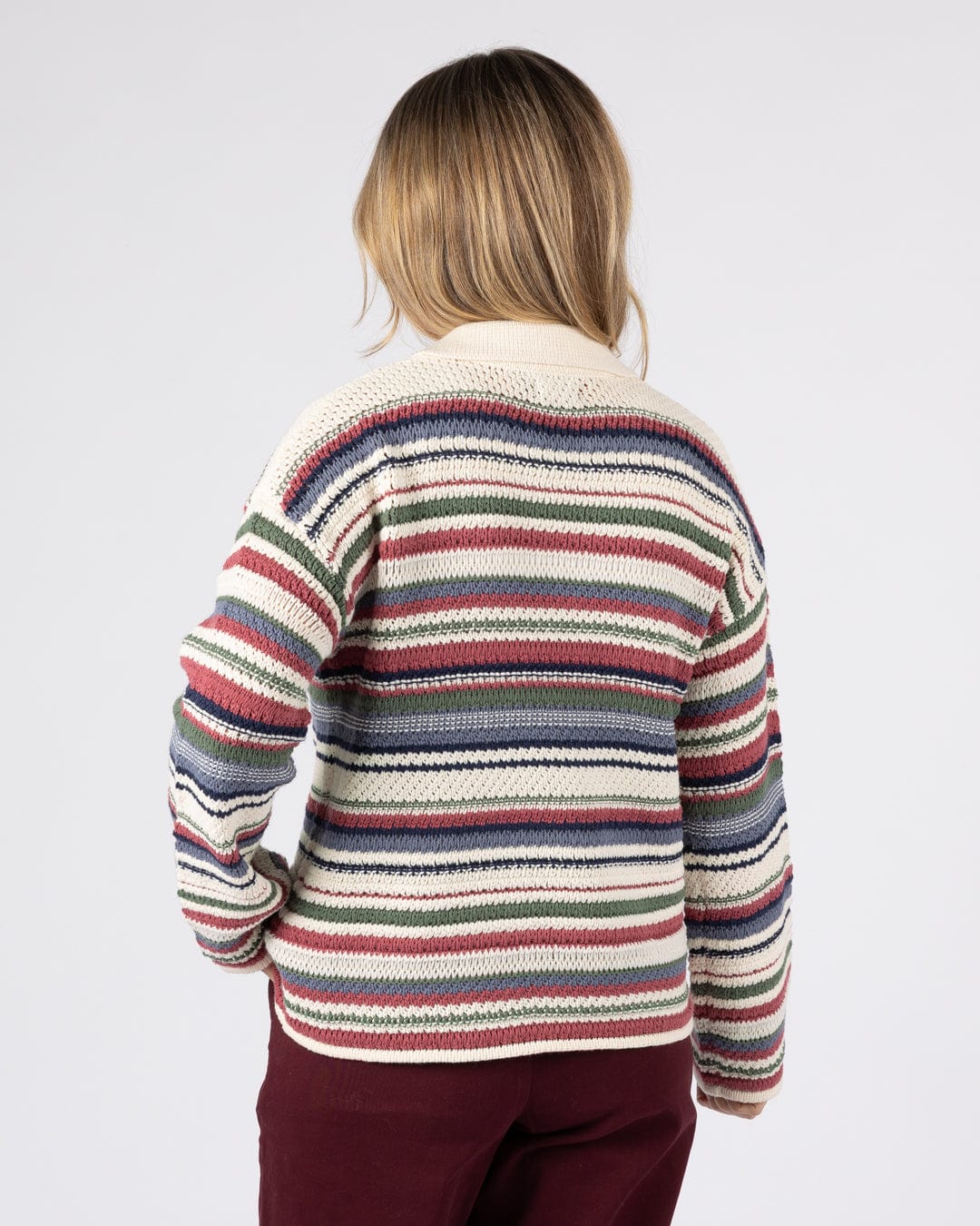 Aubrey Collar - Womens Crochet Knit - Multi - Image 7