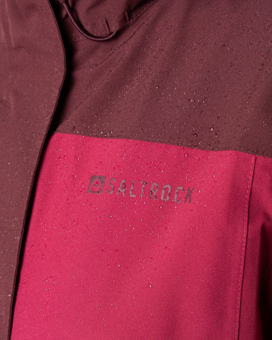 Aubrey Colourblock - Womens - Waterproof Jacket - Dark Pink - Image 10