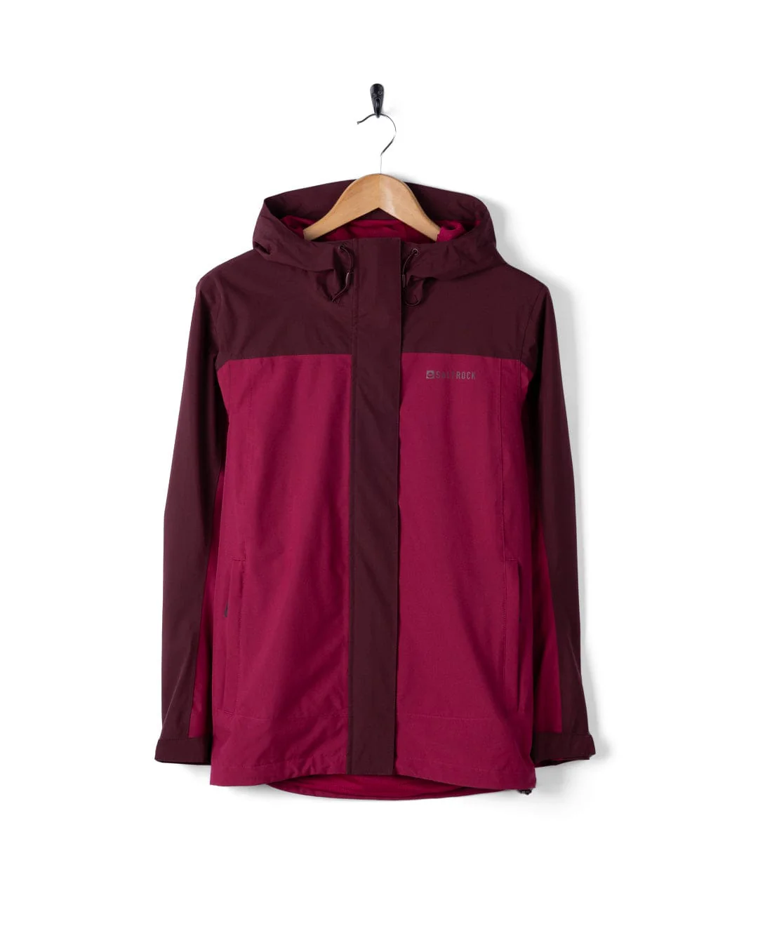 Aubrey Colourblock - Womens - Waterproof Jacket - Dark Pink - Image 6
