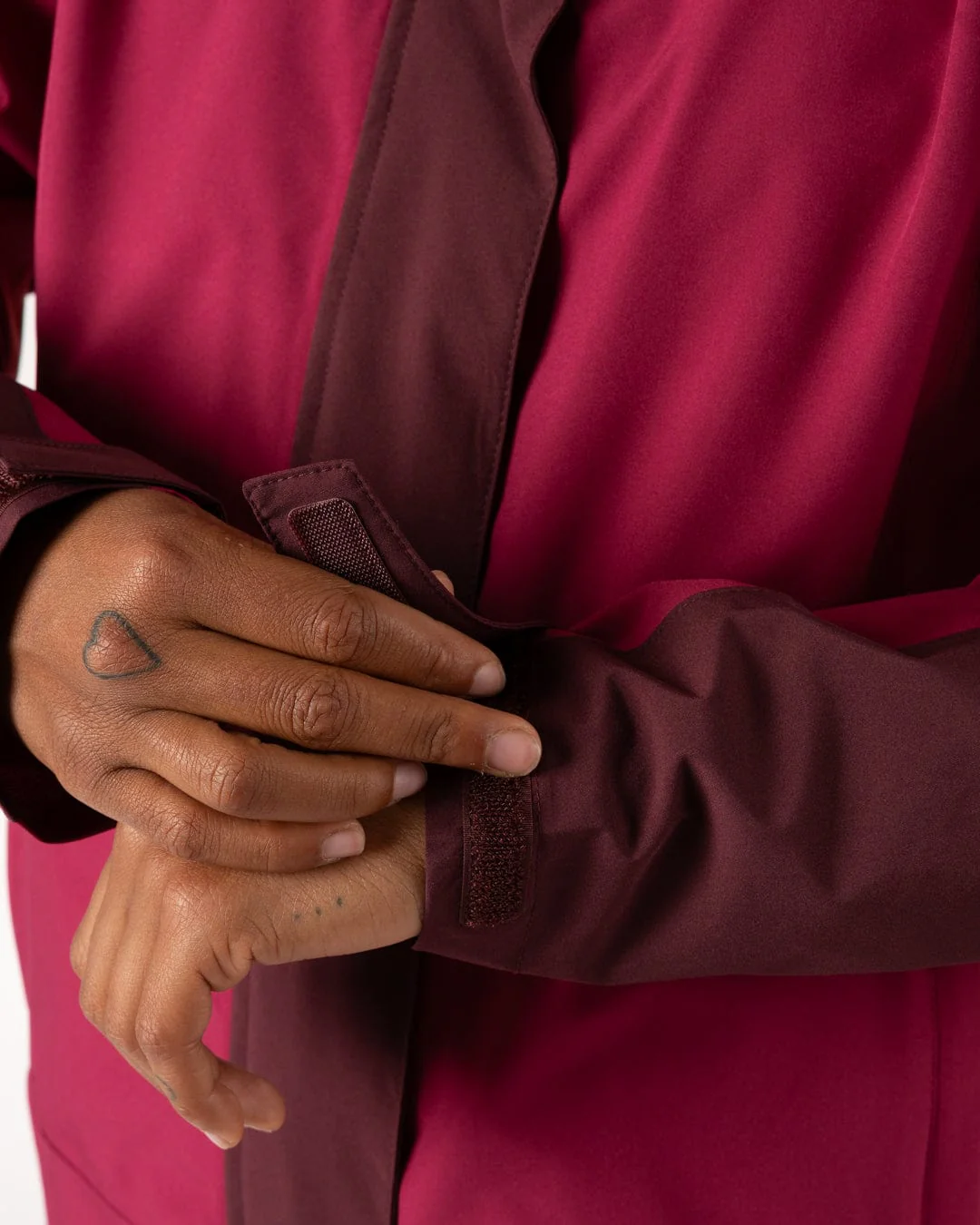 Aubrey Colourblock - Womens - Waterproof Jacket - Dark Pink - Image 7