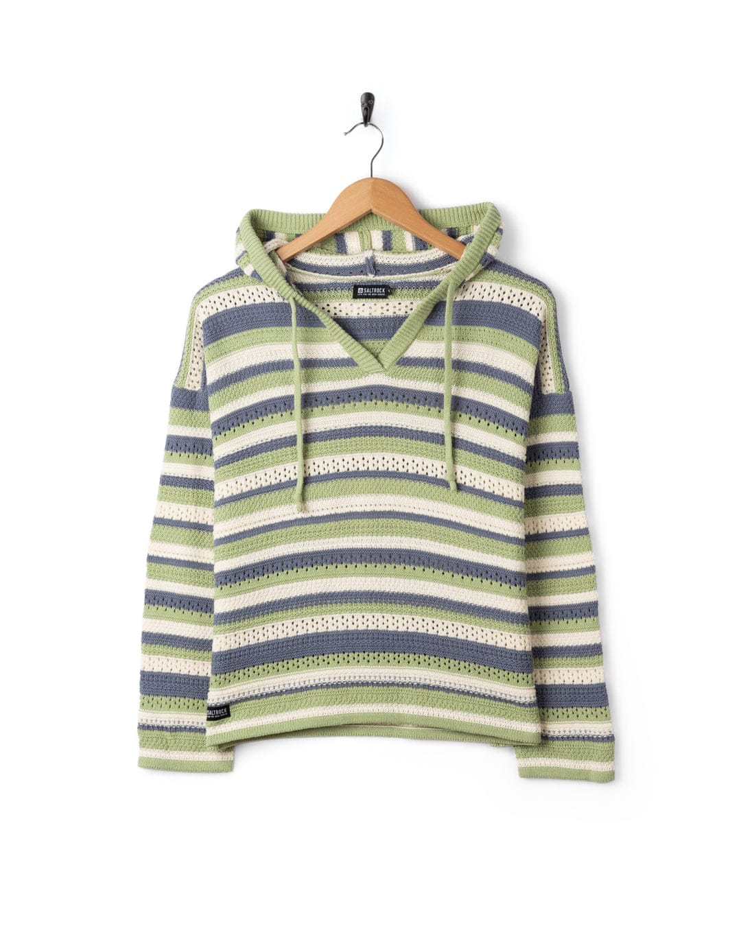 Aurelia - Womens Hooded Jumper - Light Green - Image 8