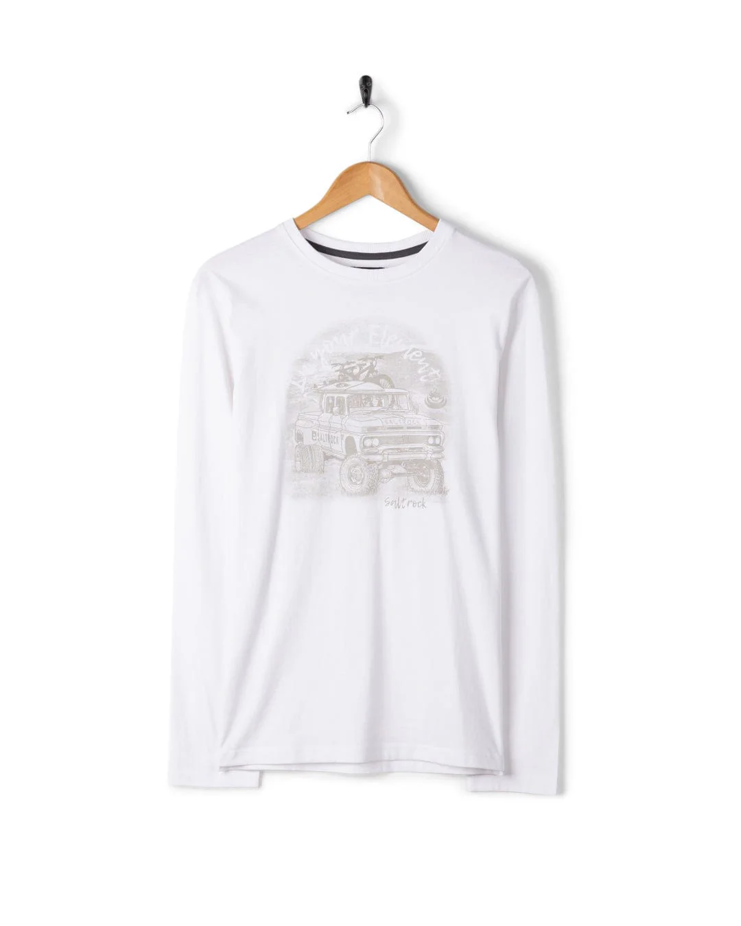 Axle - Mens Long Sleeve T-Shirt - White - Image 3