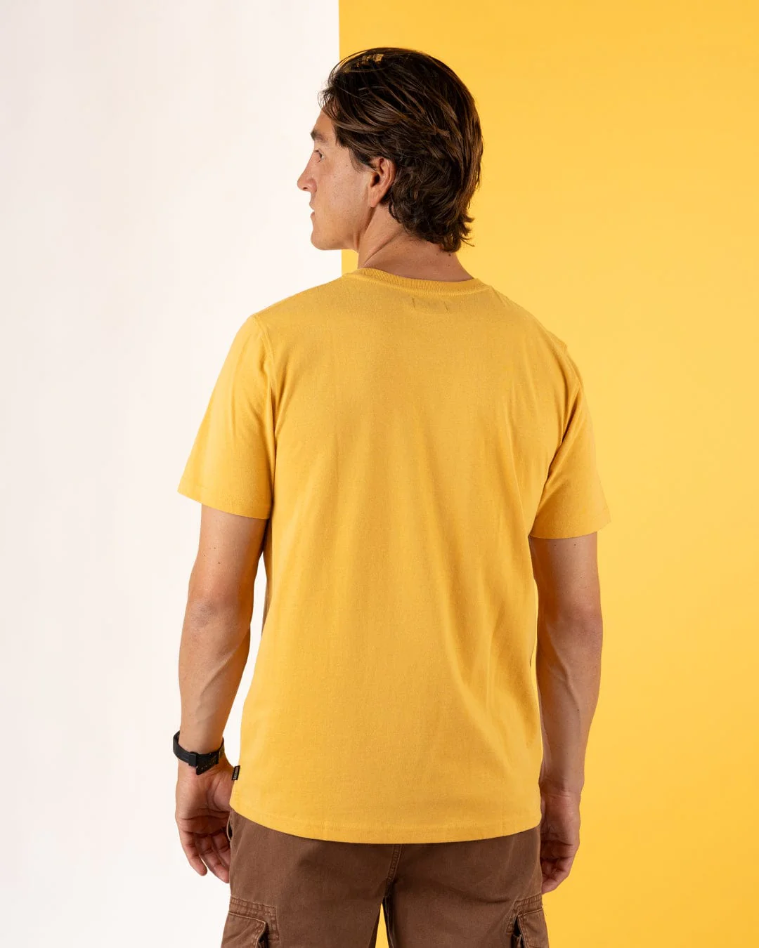 Axle - Mens Short Sleeve T-Shirt - Yellow - Image 5