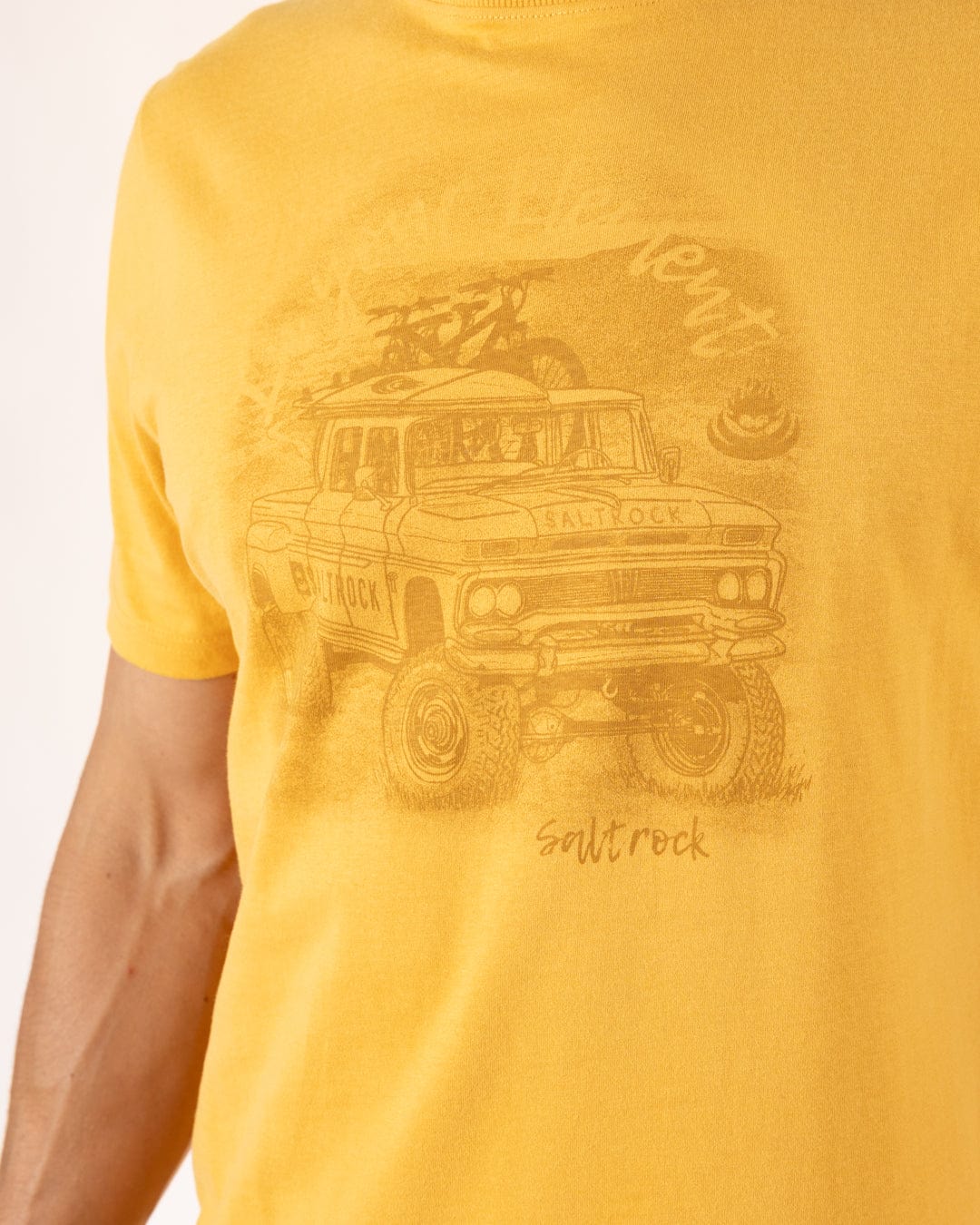 Axle - Mens Short Sleeve T-Shirt - Yellow - Image 7