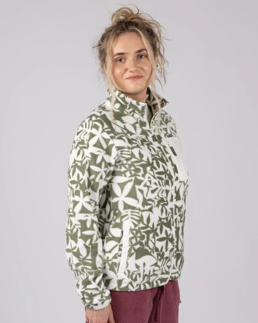 Balance  - Womens Zip Fleece - Light Green - Image 8