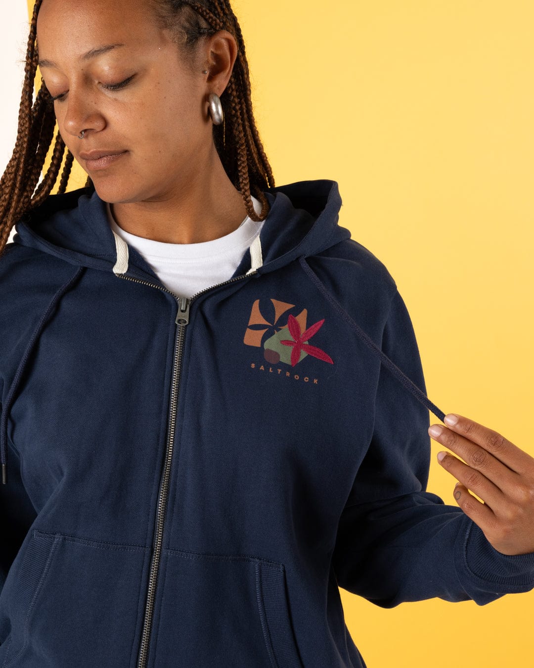 Balance Wild - Womens Zip Hoodie - Blue - Image 10