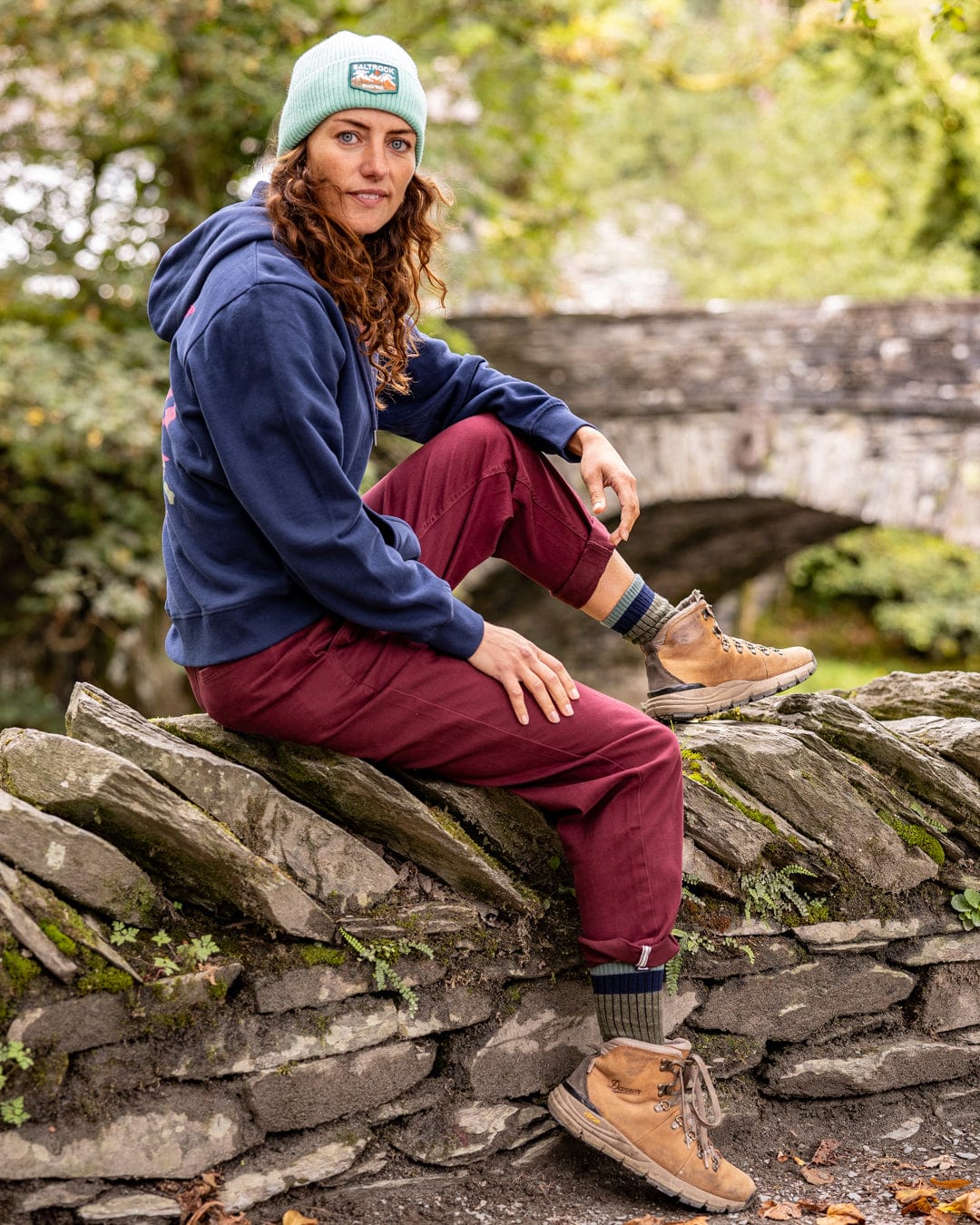 Balance Wild - Womens Zip Hoodie - Blue - Image 3