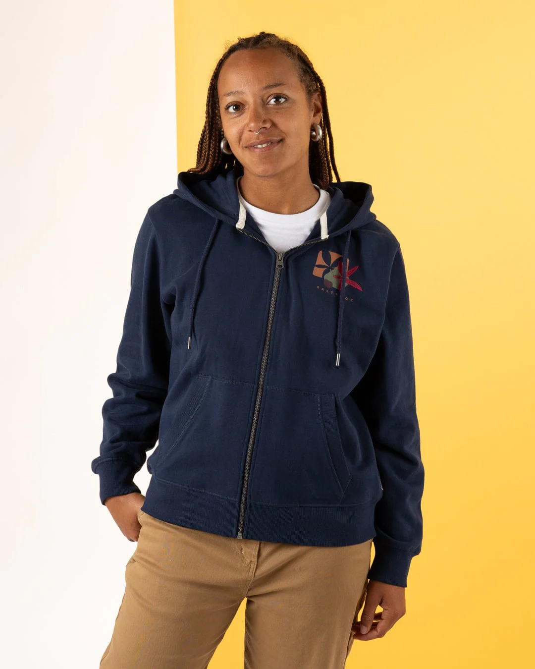 Balance Wild - Womens Zip Hoodie - Blue - Image 7