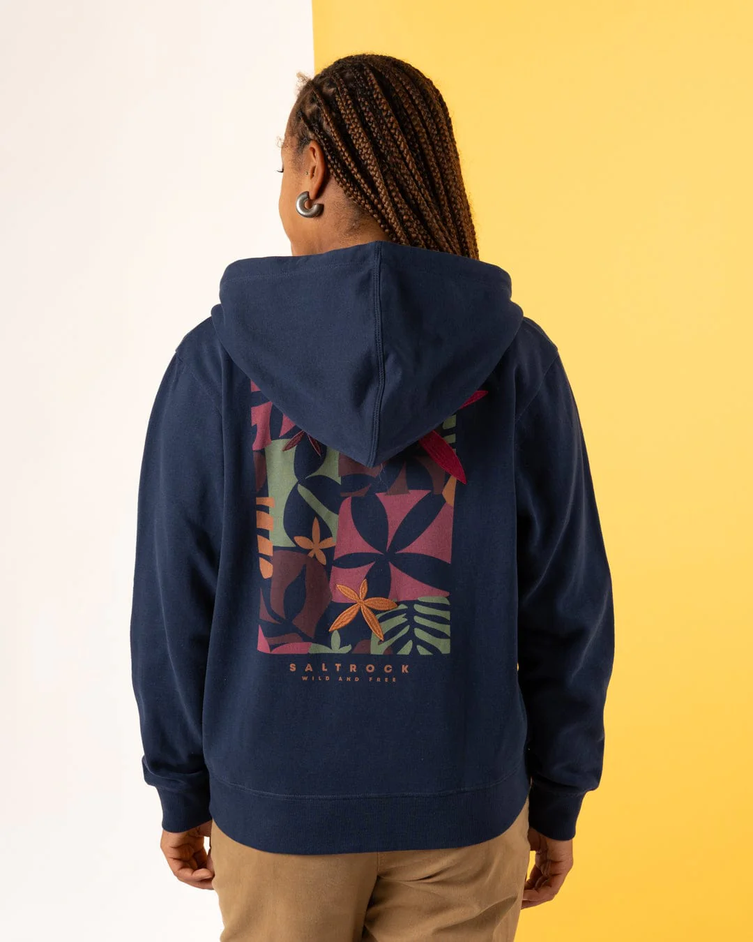 Balance Wild - Womens Zip Hoodie - Blue - Image 8