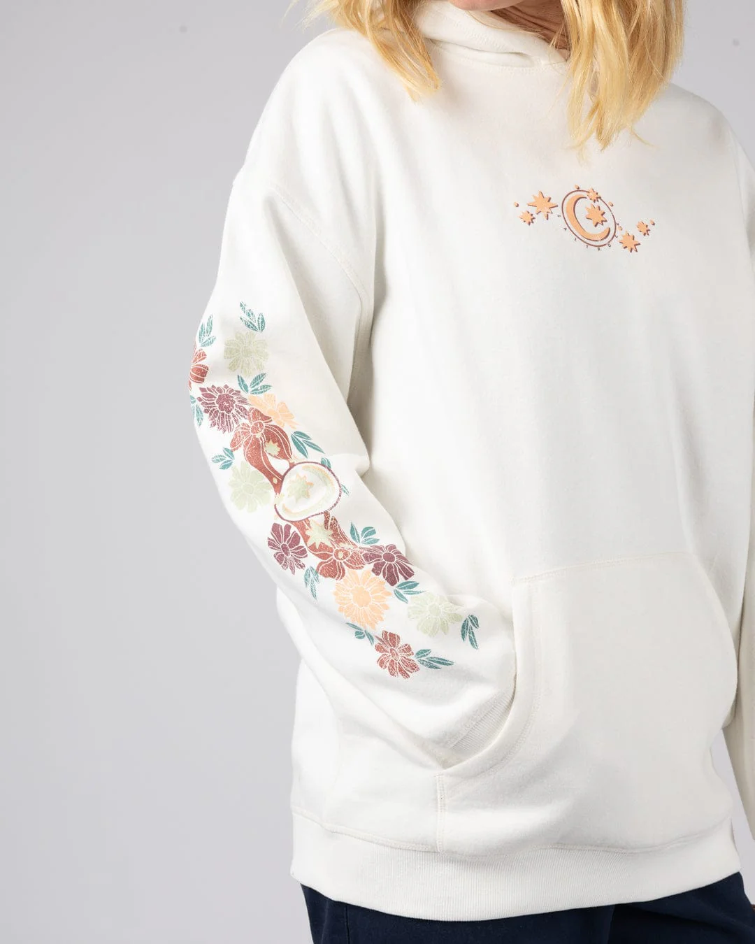 Better Days - Womens Oversized Pop Hoodie - Cream - Image 7