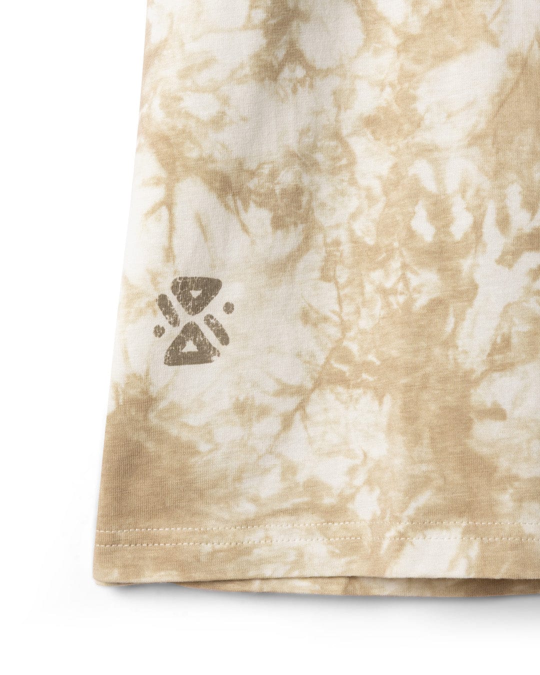 Block Icons - Mens Oversized Tie Dye T-Shirt - Cream - Image 6