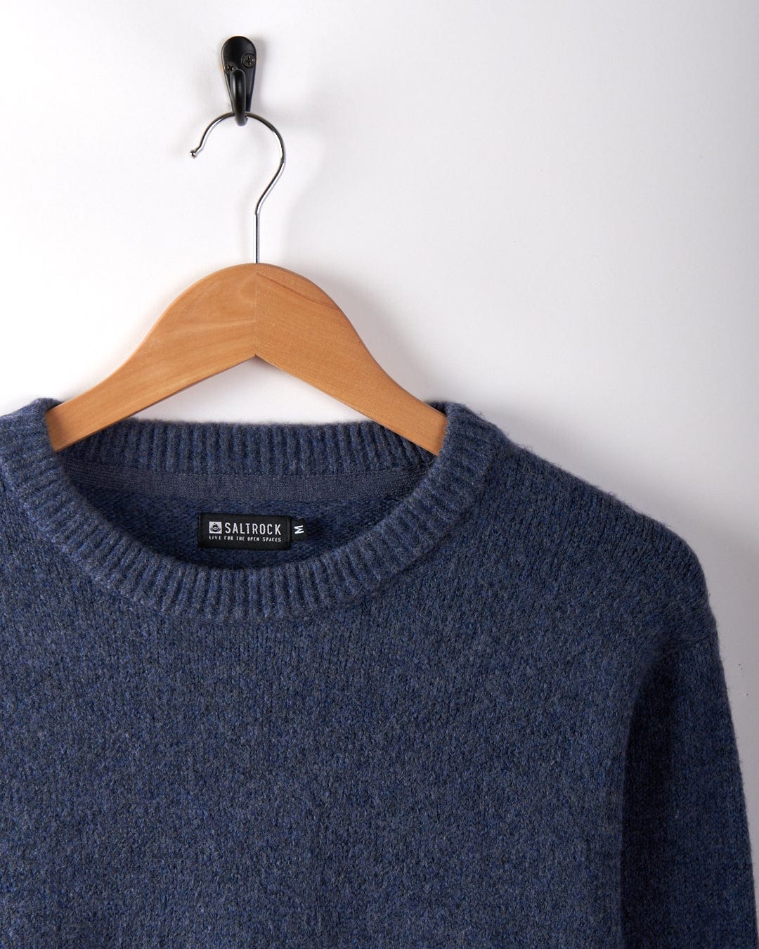 Bowen - Mens Knitted Jumper - Blue - Image 4