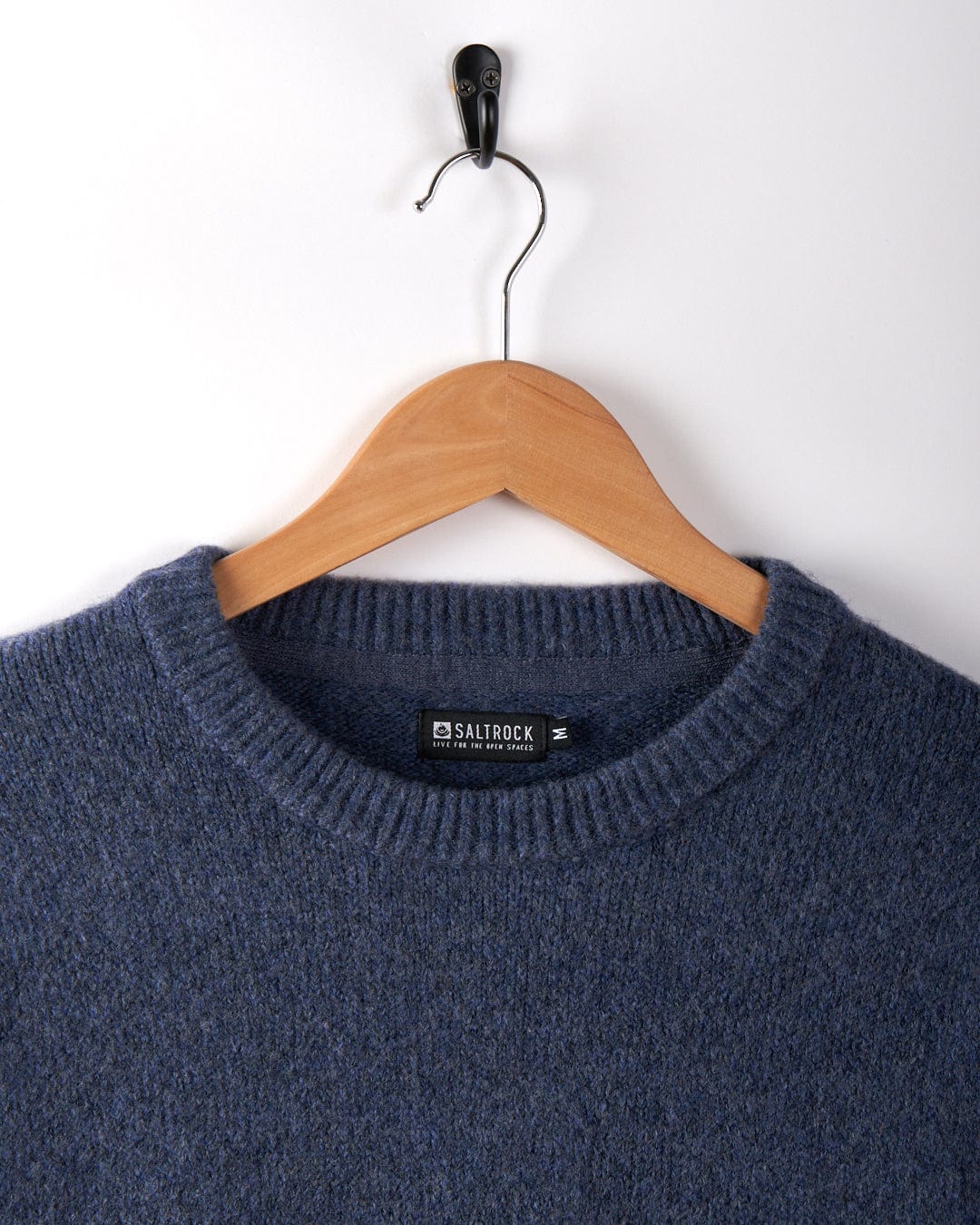 Bowen - Mens Knitted Jumper - Blue - Image 6