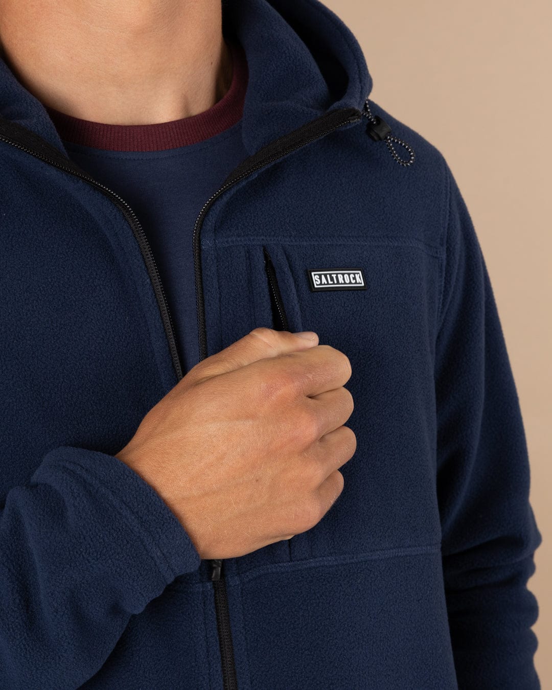 Bradford - Mens Zip Fleece - Blue - Image 4