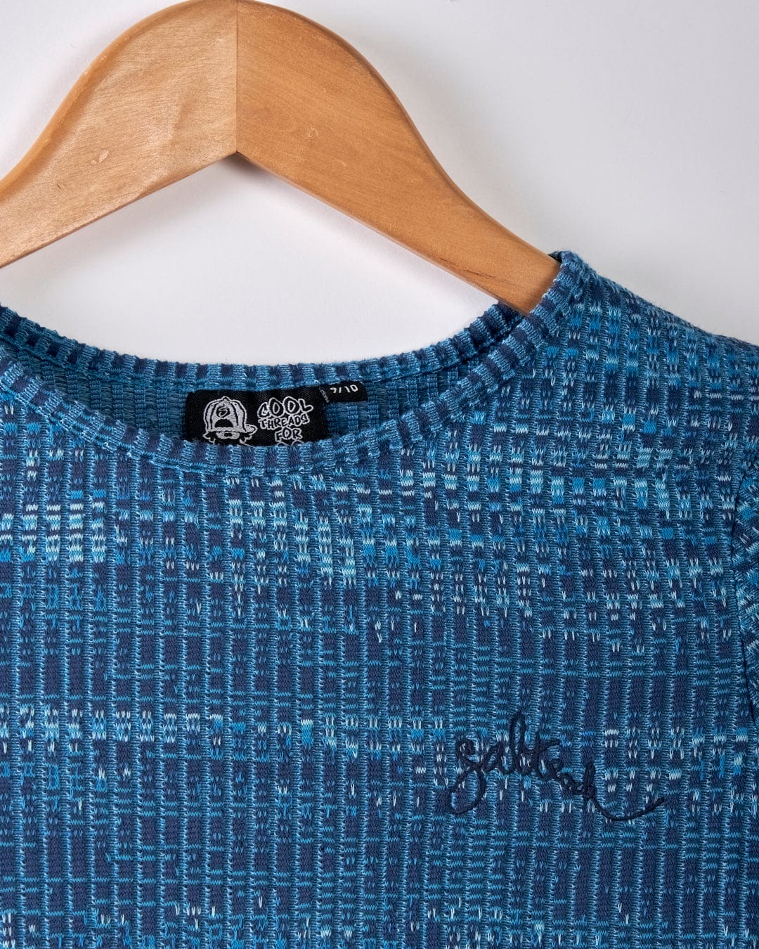 Brooklyn - Kids Long Sleeve T-Shirt - Blue - Image 2