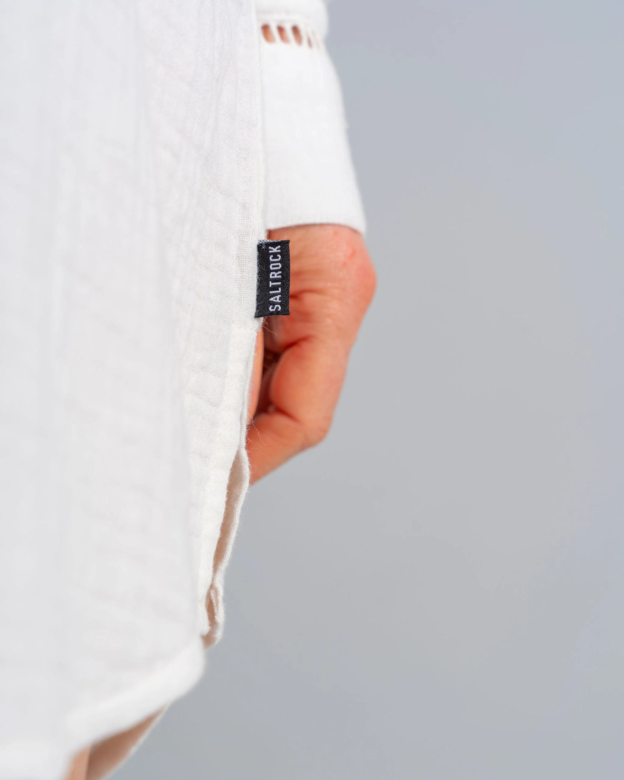 Calma - Womens Oversized Beach Shirt - Cream - Image 9