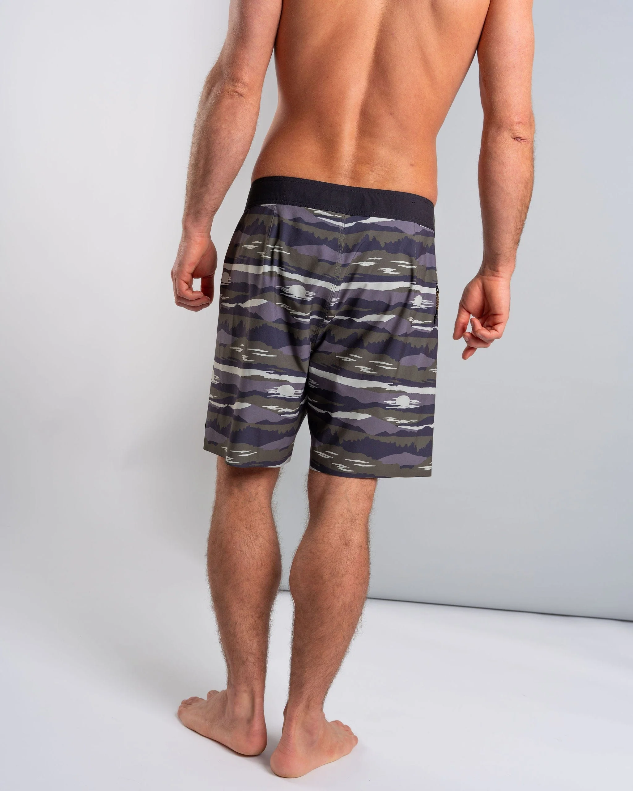 Camo Stripe - Mens Boardshort - Grey - Image 11