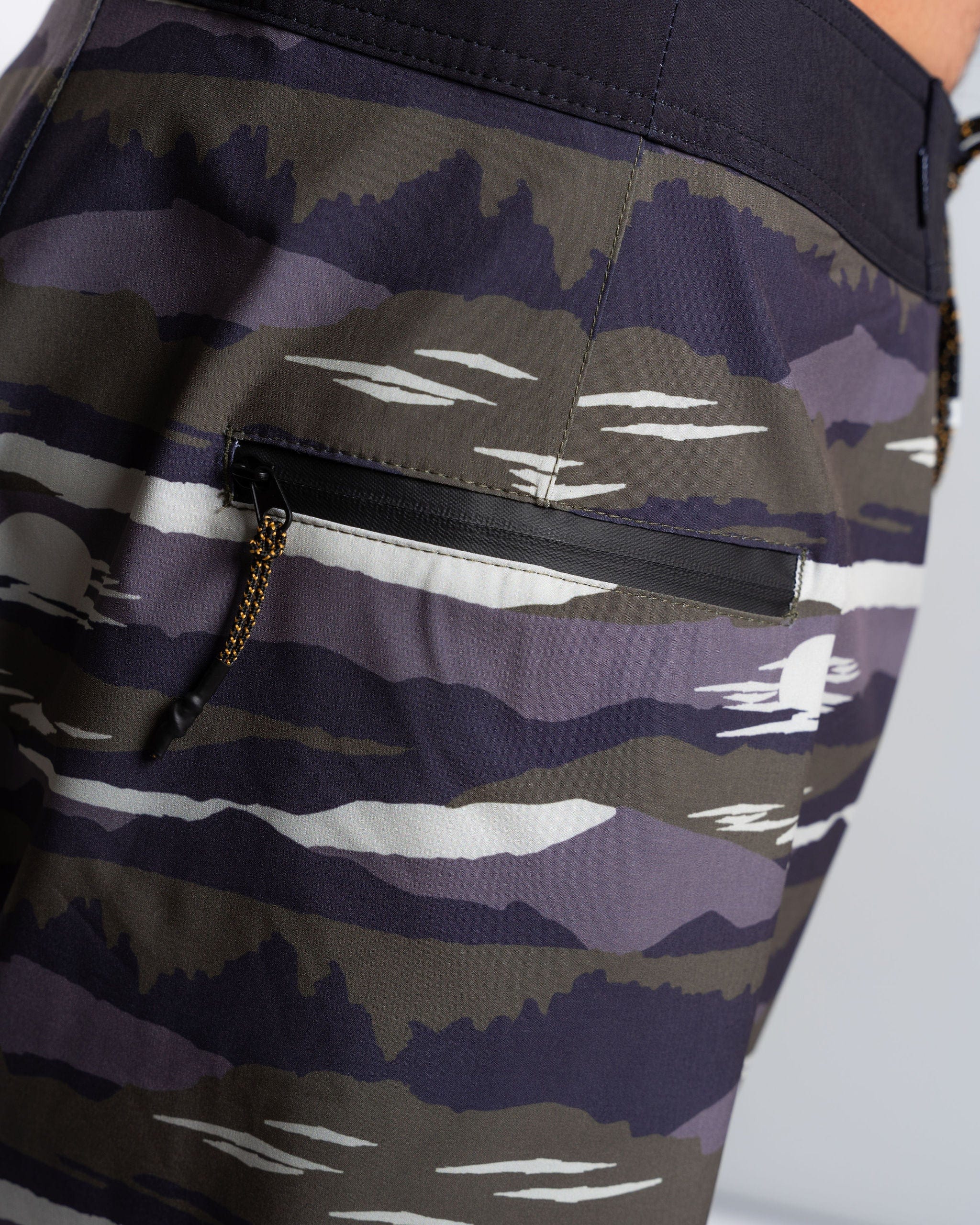 Camo Stripe - Mens Boardshort - Grey - Image 9