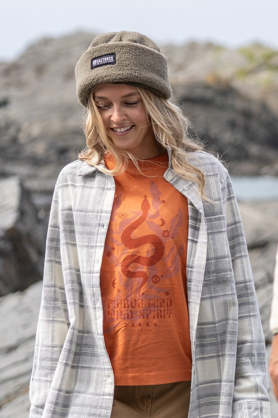Charmer - Womens Boxy Short Sleeve T-Shirt - Orange - Image 4