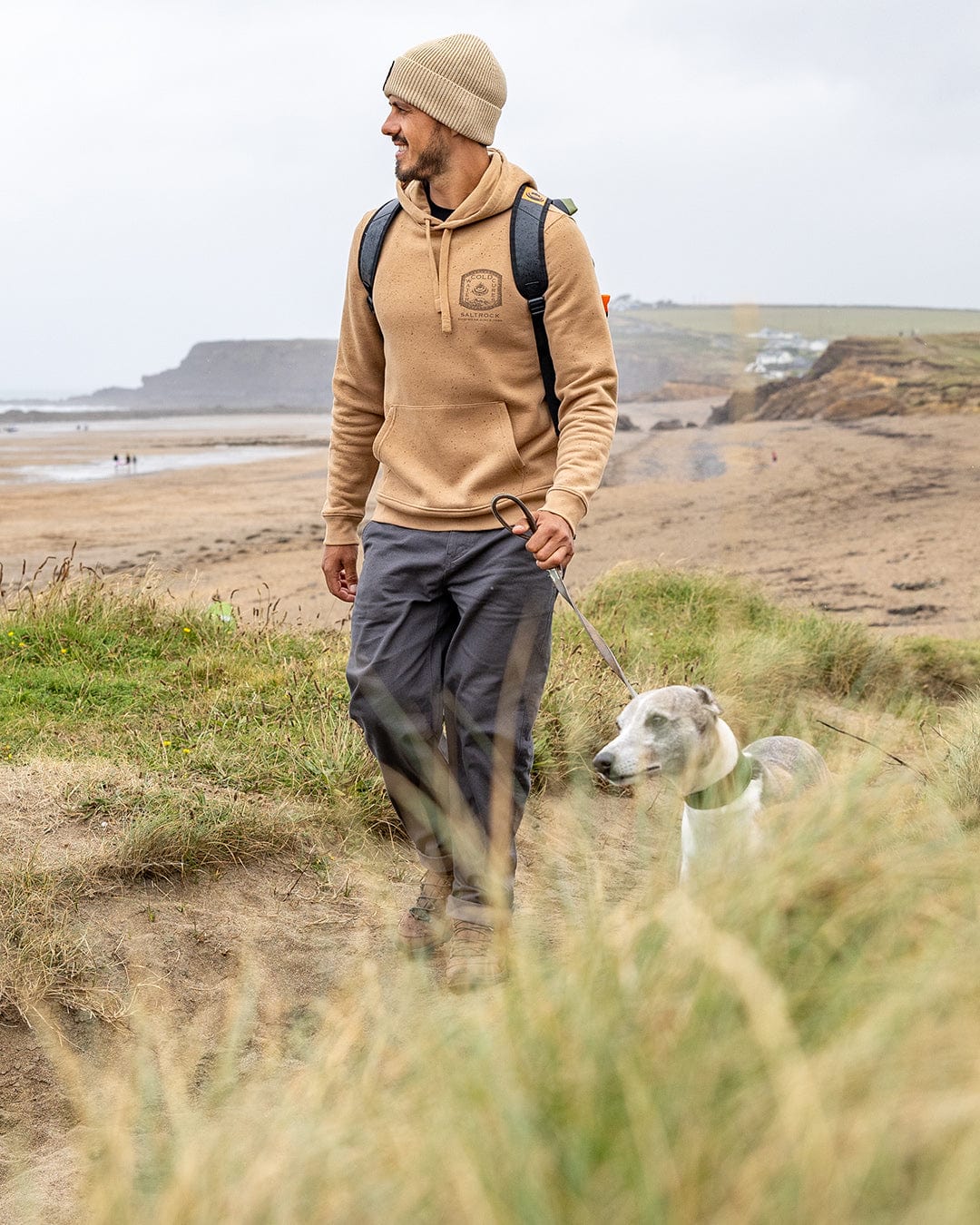 Cold Water Cures - Mens Pop Hoodie - Brown - Image 11