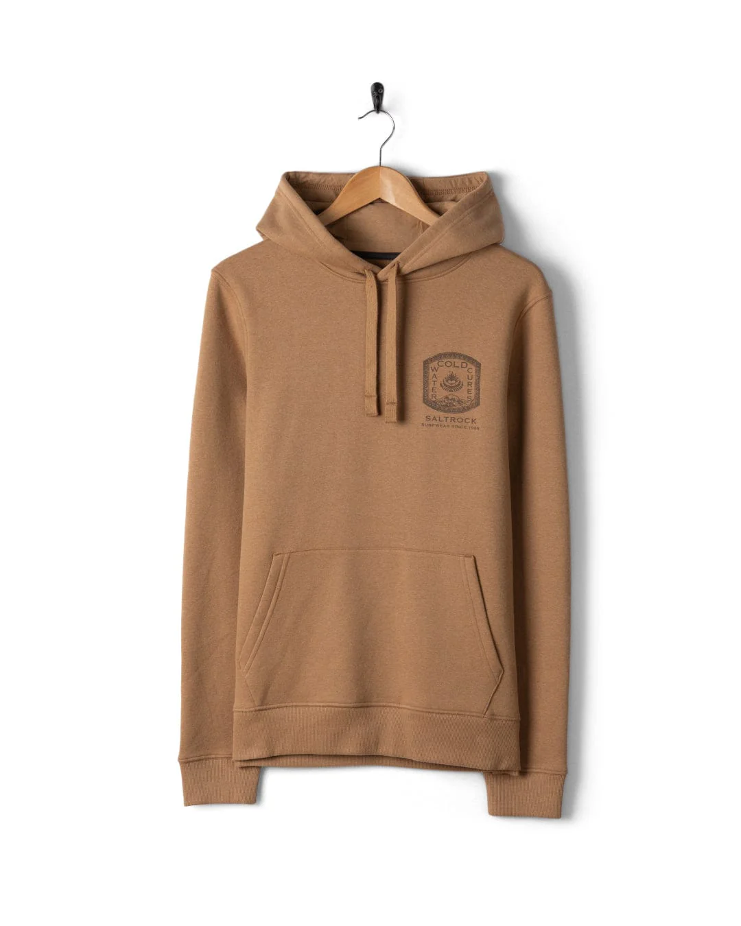 Cold Water Cures - Mens Pop Hoodie - Brown - Image 8