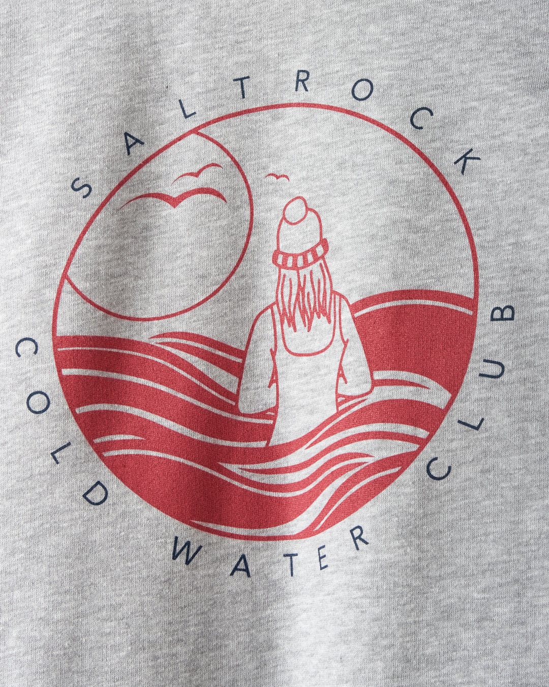 Coldwater Club - Womens Raglan Pop Hoodie - Grey - Image 10