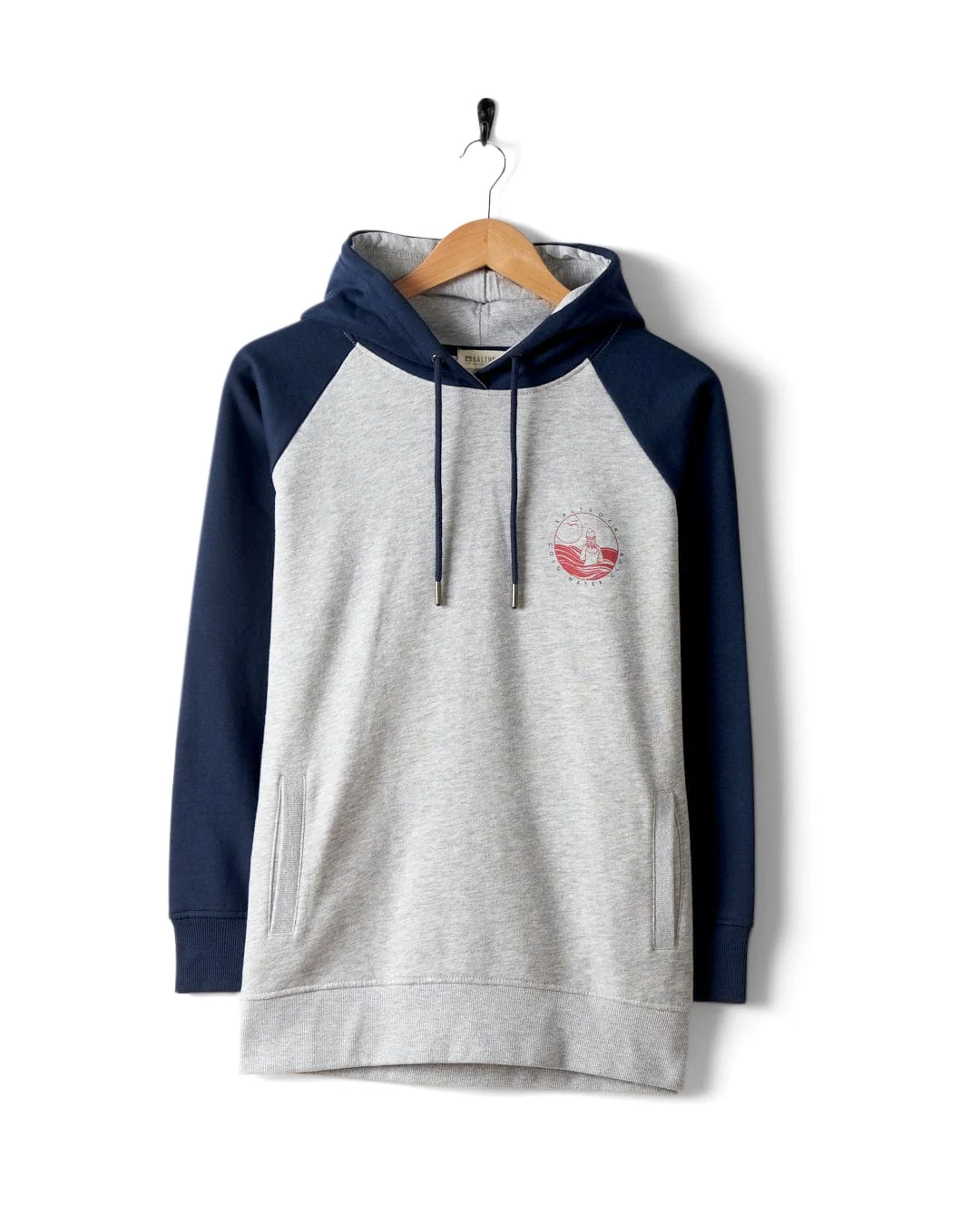 Coldwater Club - Womens Raglan Pop Hoodie - Grey - Image 5