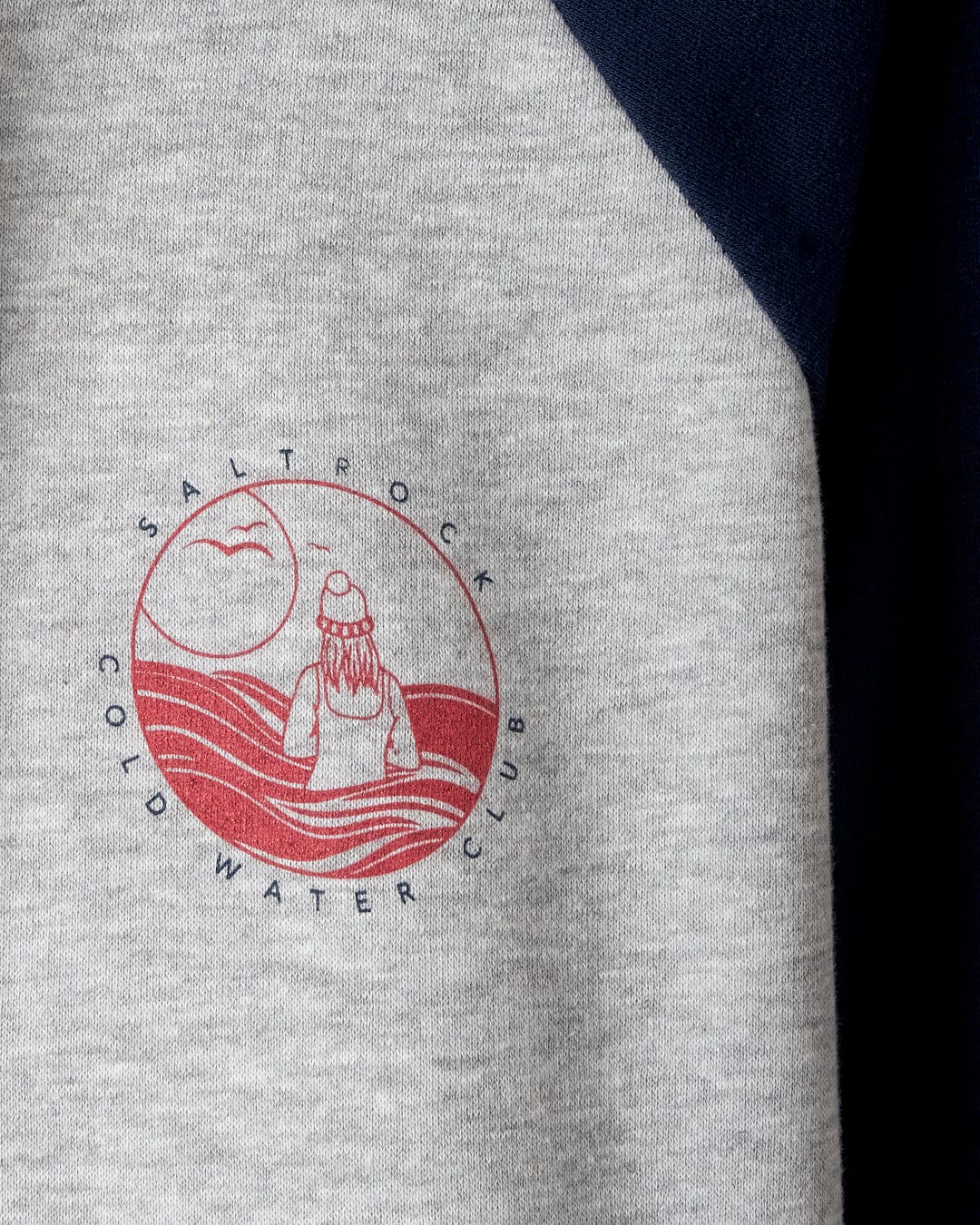 Coldwater Club - Womens Raglan Pop Hoodie - Grey - Image 7