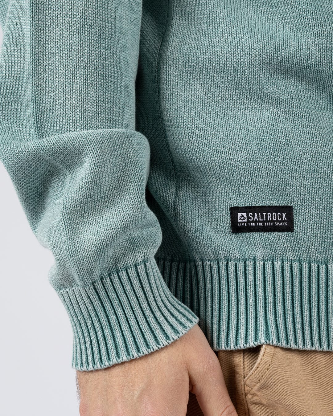 Coombe - Mens Knitted Jumper - Blue - Image 4