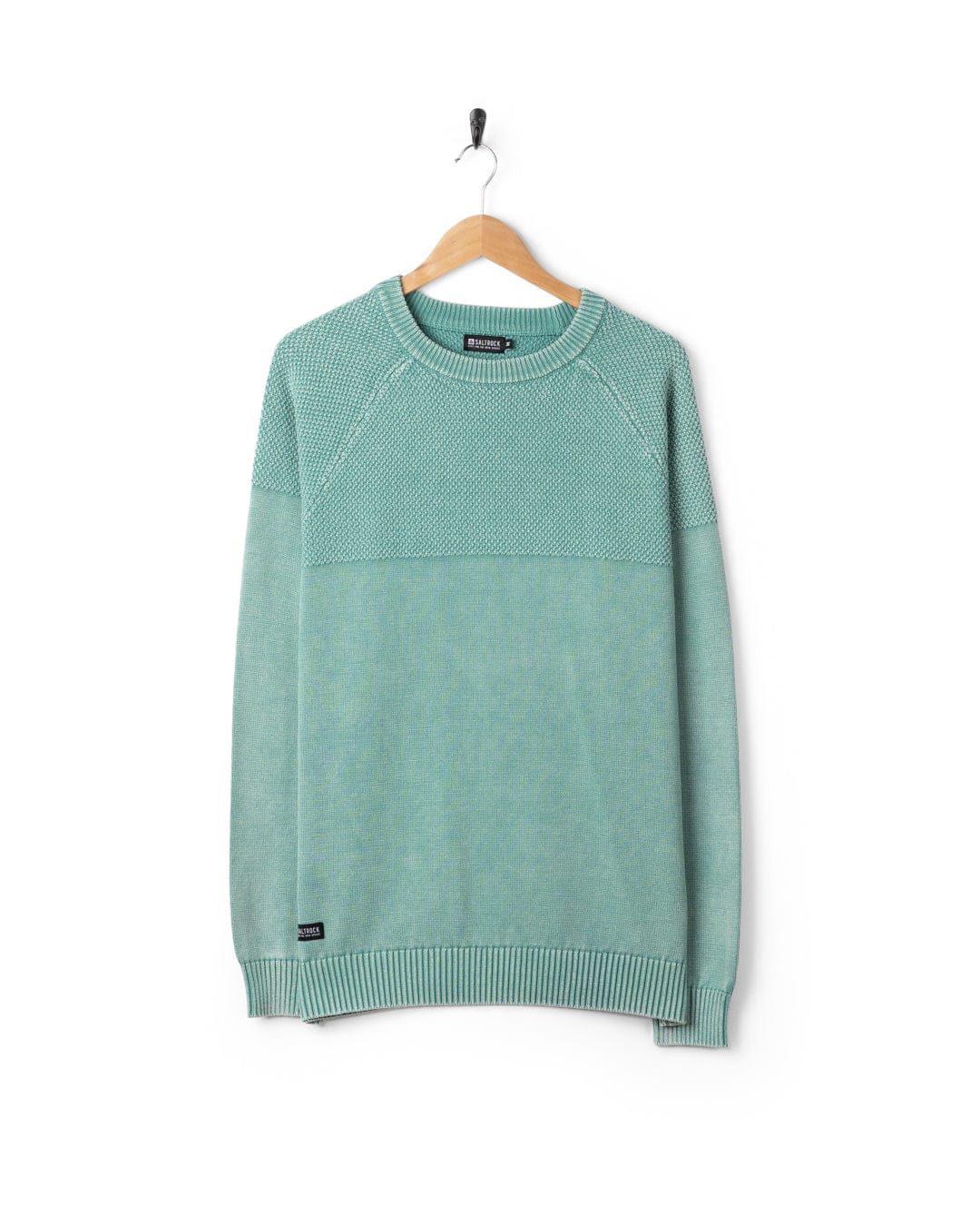 Coombe - Mens Knitted Jumper - Blue - Image 6