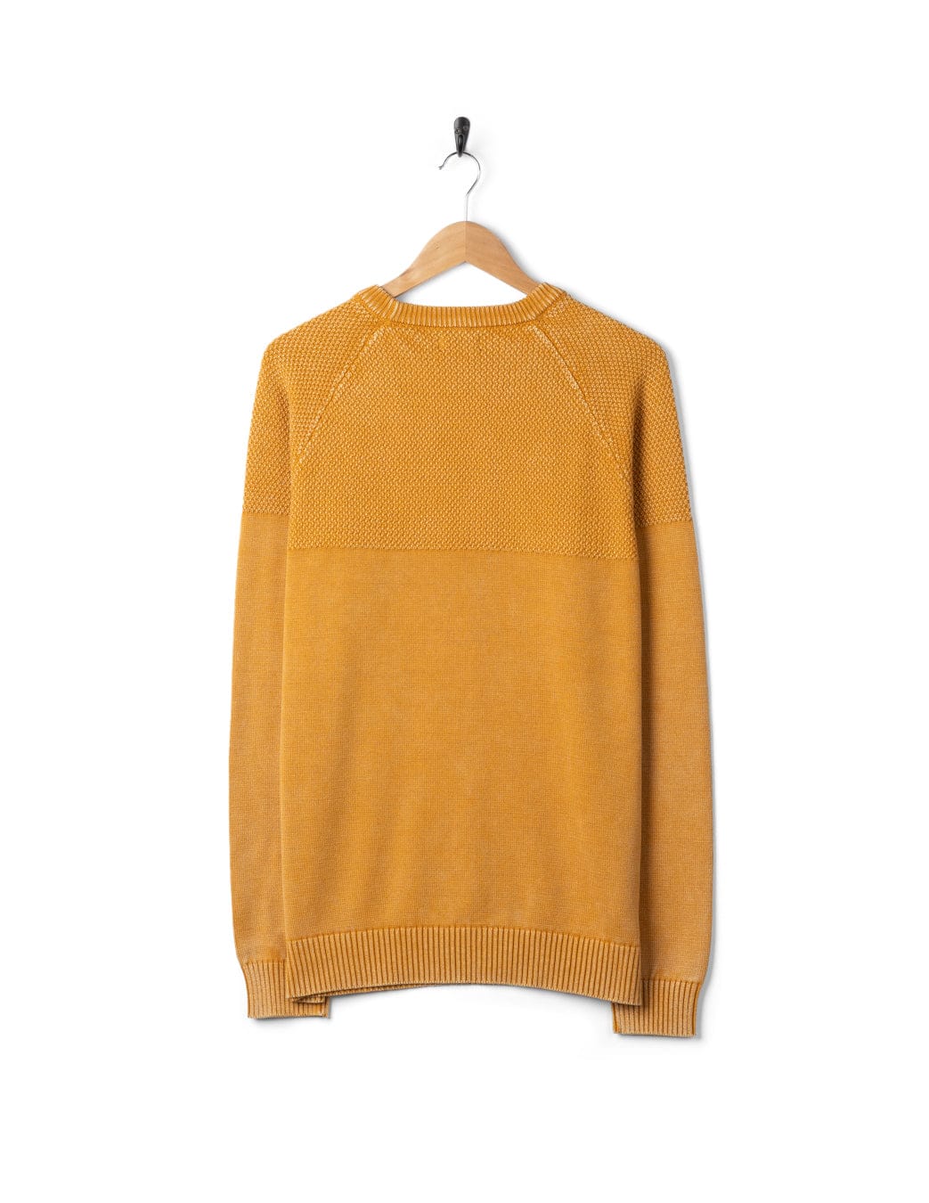 Coombe - Mens Knitted Jumper - Yellow - Image 10