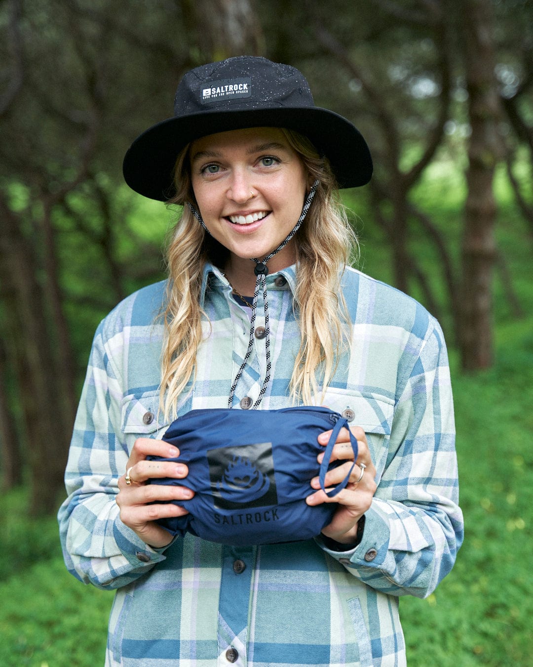 Cooper - Womens Packable Waterproof Jacket - Blue - Image 6