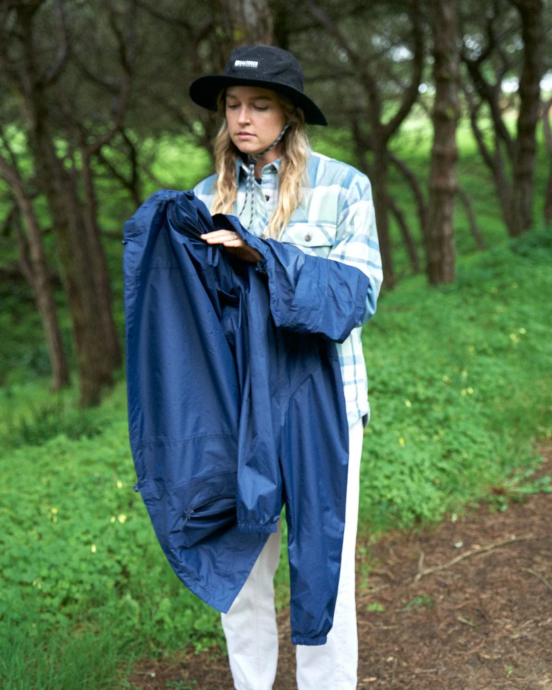 Cooper - Womens Packable Waterproof Jacket - Blue - Image 9
